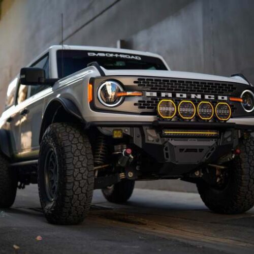 DV8 Offroad 7in Halo Elite Round Light w/ Accent Halo - White/Amber - Image 9