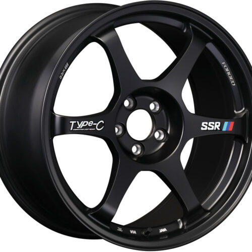 SSR Type-C Forged 18x9.5 +38 5/114.3 - Sprint Black Wheel