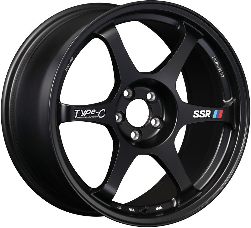 SSR Type-C Forged 18x9.5 +38 5/114.3 - Sprint Black Wheel