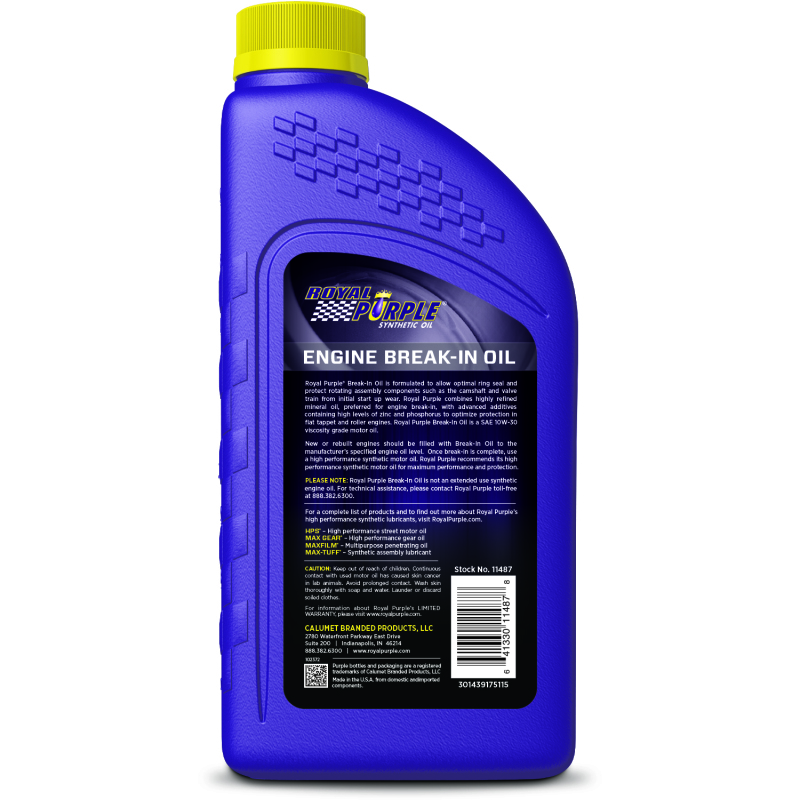 Royal Purple Engine Break-In Oil - 1 Quart - Image 2