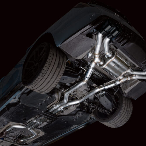 Alternative view of AWE Tuning 22-26 Cadillac CT5-V Blackwing SwitchPath Exhaust - Diamond Black Tips