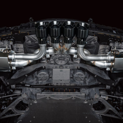AWE Tuning SwitchPath Cat-Back Exhaust - Diamond Black Tips for 2023 C8 Corvette Z06 - Image 4