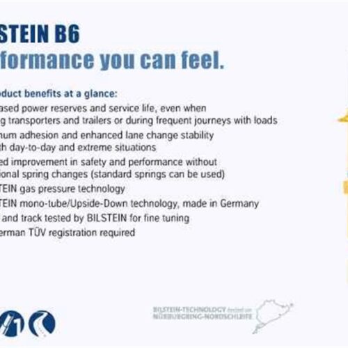 Bilstein B6 Spartan K Series 97-04 Reyco IFS 1370 Front Monotube Shock Absorber - Image 2