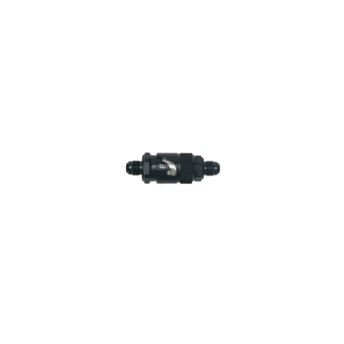 DeatschWerks 6AN Male Flare Quick Disconnect Dry Break Fitting - 2 Pieces Anodized Matte Black