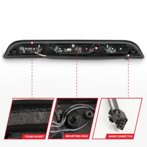 ANZO 15-20 Ford F-150 - F-450 LED Third Brake Light - Black Housing/Smoke Lens - Image 5