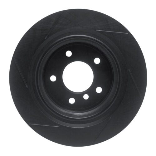 R1 Concepts for 95-99 BMW M3 E36 Rear Left Slotted Black Brake Rotor - Image 6