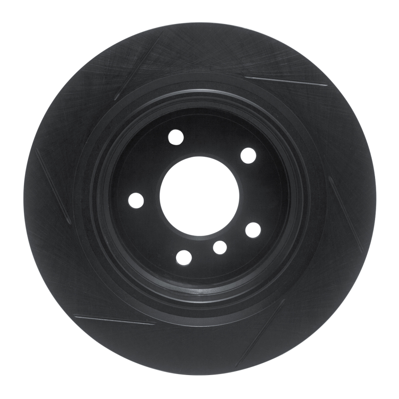R1 Concepts for 95-99 BMW M3 E36 Rear Left Slotted Black Brake Rotor - Image 6