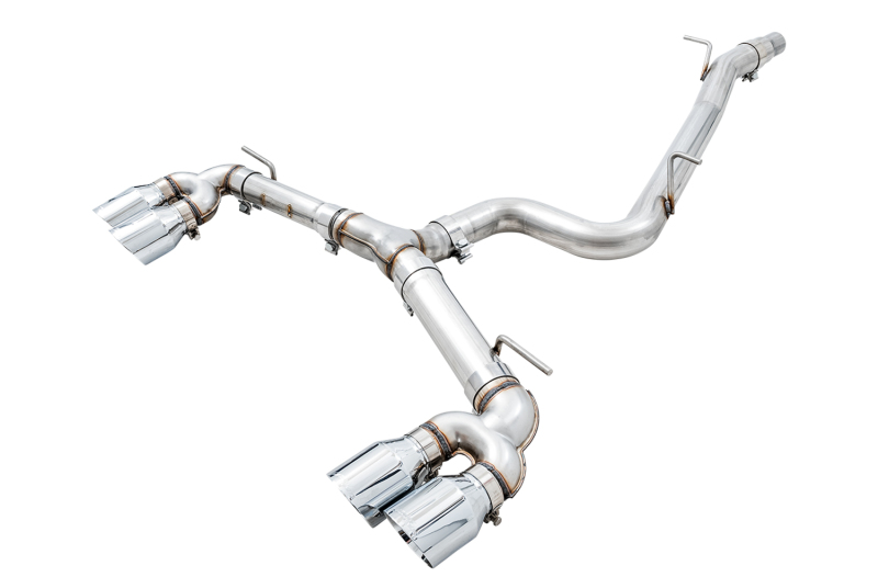 AWE Tuning Track Edition Exhaust w/Chrome Silver Tips 102mm for Mk7 Golf R