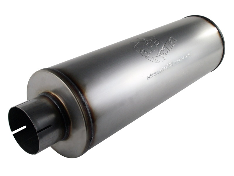 aFe Power MACHForce XP Exhausts Mufflers SS-409 EXH Muffler 4 ID In/Out 8 Dia - Image 3