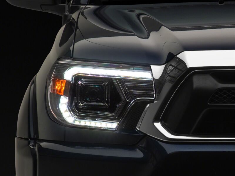 Raxiom for 2012-2015 Toyota Tacoma Axial Series Switchback Projector Headlights- Chrome- Clear Lens - Image 3