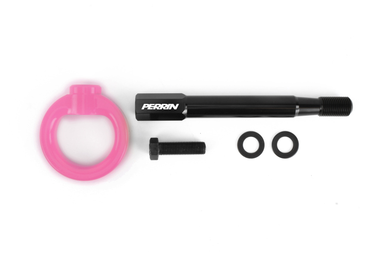 PERRIN 25-26 Subaru Forester (Bse/Ltd-Prem-Spt-Tour Incl. Hybrid/Wldrns) FR Tow Hook Kit - Hyp Pink - Image 4