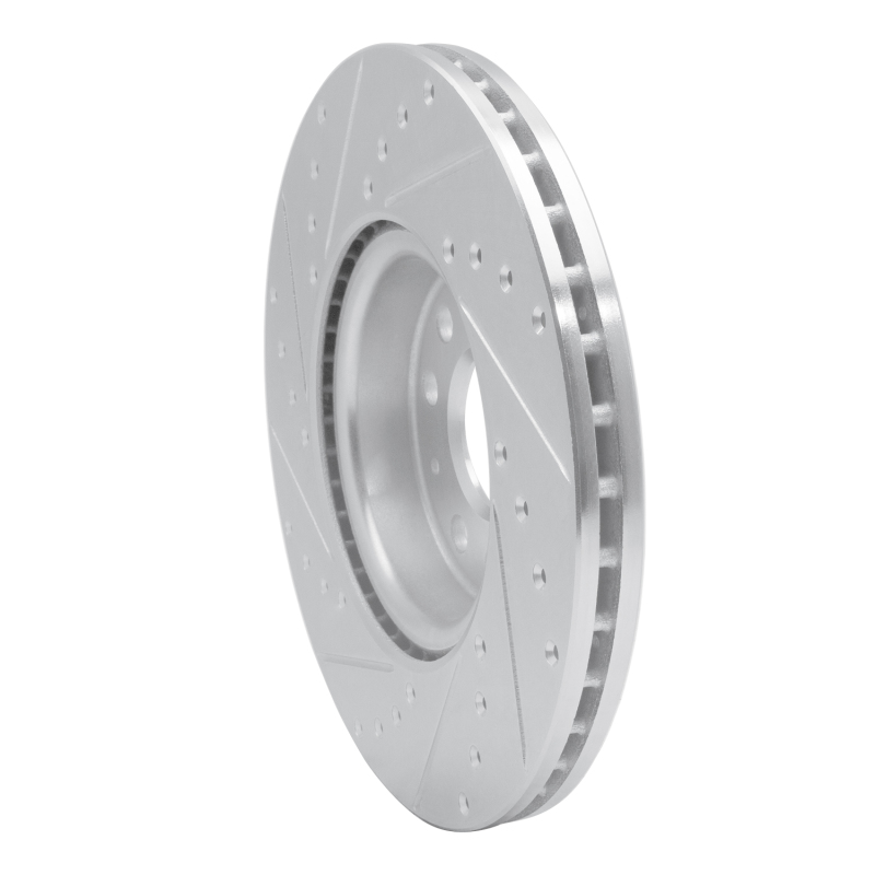 R1 Concepts for 05-25 Audi A3 Quattro Front Right Drilled & Slotted Silver Brake Rotor - Image 4