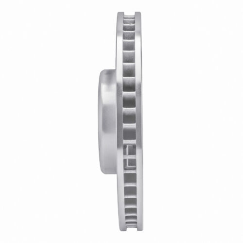 R1 Concepts for 16-25 BMW i4 Right Front Drilled & Slotted Silver Brake Rotor - Image 3