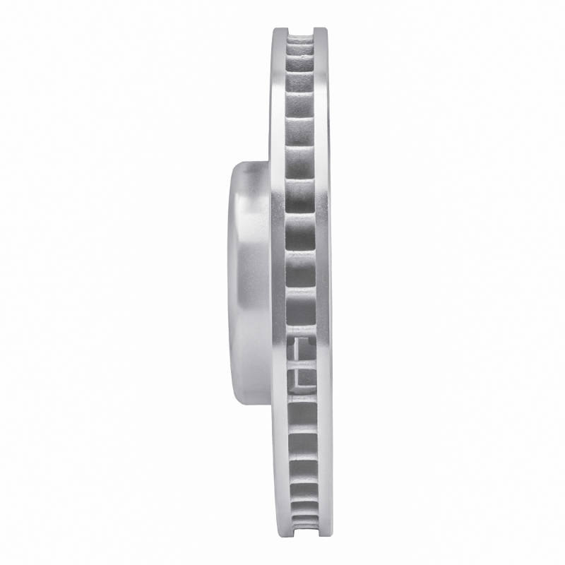 R1 Concepts for 16-25 BMW i4 Right Front Drilled & Slotted Silver Brake Rotor - Image 3