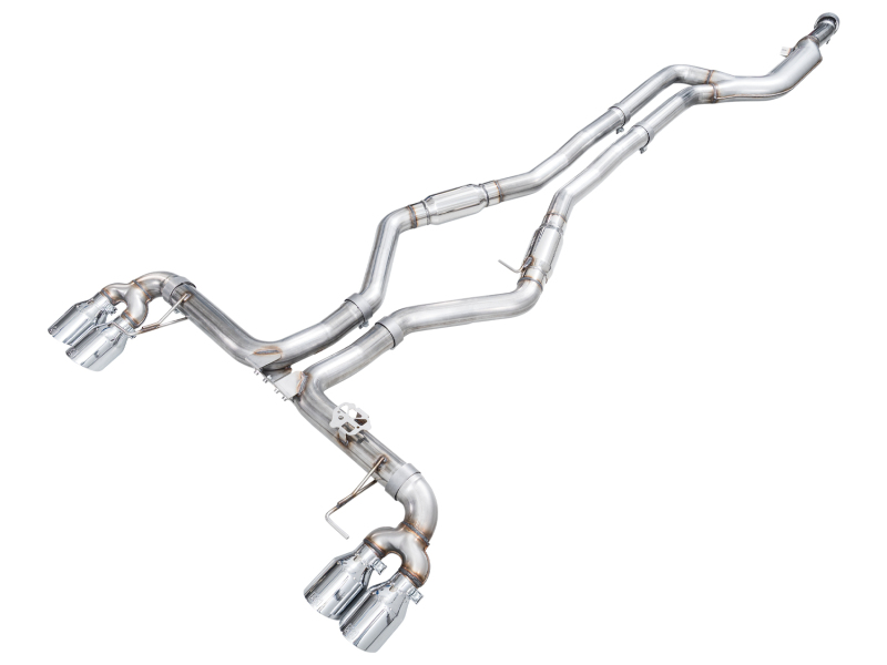 AWE Tuning Track Edition Exhaust - Chrome Silver Tips for 22-26 BMW M240i (G42) - Image 2