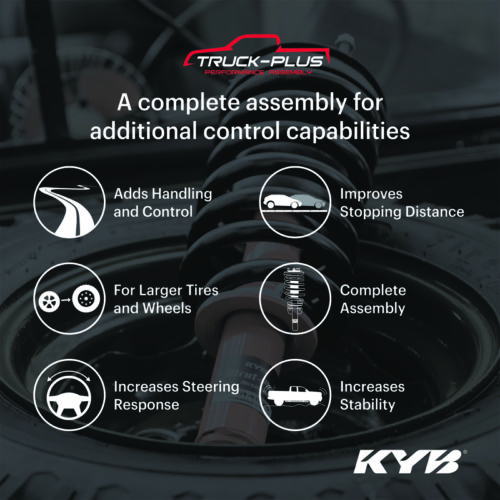 Alternative view of KYB 14-18 Chevrolet Silverado 1500 / GMC Sierra 1500 Standard Cab RWD Truck-Plus Assembly - Front
