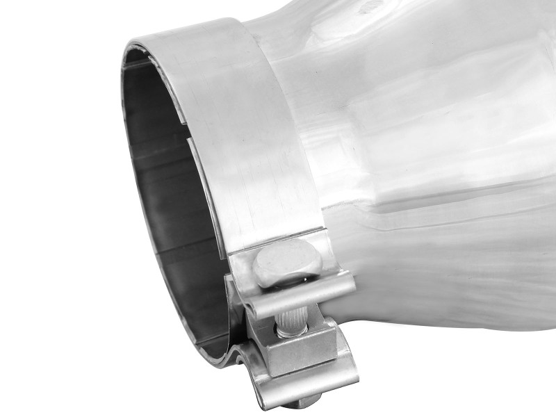 aFe Power Diesel Exhaust Tip Bolt On Polished 4in Inlet x 6in Outlet x 12in Length - Image 6