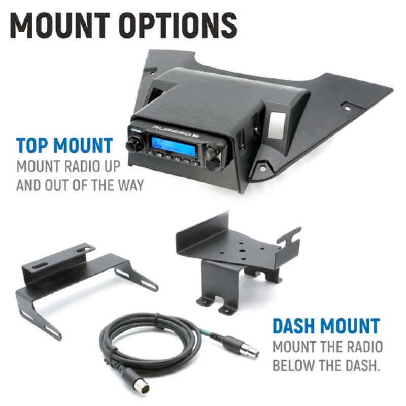 Rugged Radios 20-24 Can-Am Maveric R R Ult. Complete Comm Kit w/ BT Intercom and 2-Way Radio - Image 2