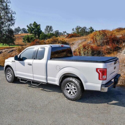Westin 15-26/17-26 Ford F-150/F-250/F-350/F-450 SuperCab Outlaw Drop Nerf Step Bars Tex Black - Image 7
