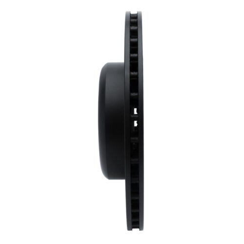 R1 Concepts for 16-25 BMW 330e Rear Right Drilled & Slotted Black Brake Rotor - Image 3