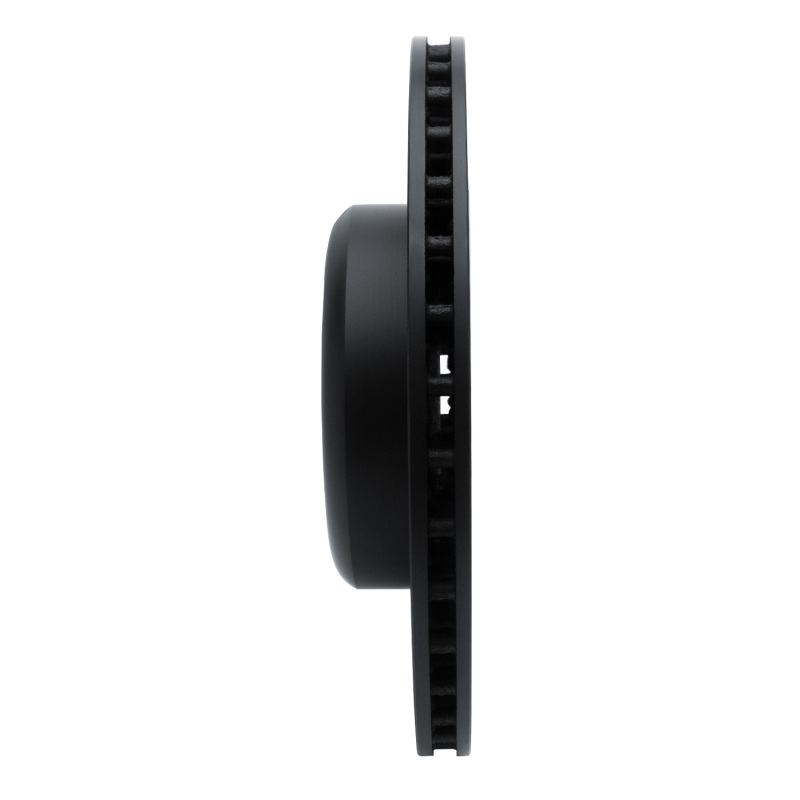 R1 Concepts for 16-25 BMW 330e Rear Right Drilled & Slotted Black Brake Rotor - Image 3