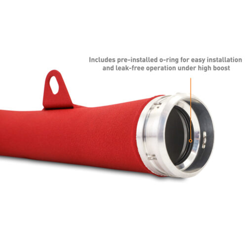 Mishimoto Charge Pipe - Wrinkle Red for 2022+ Subaru WRX - Image 3