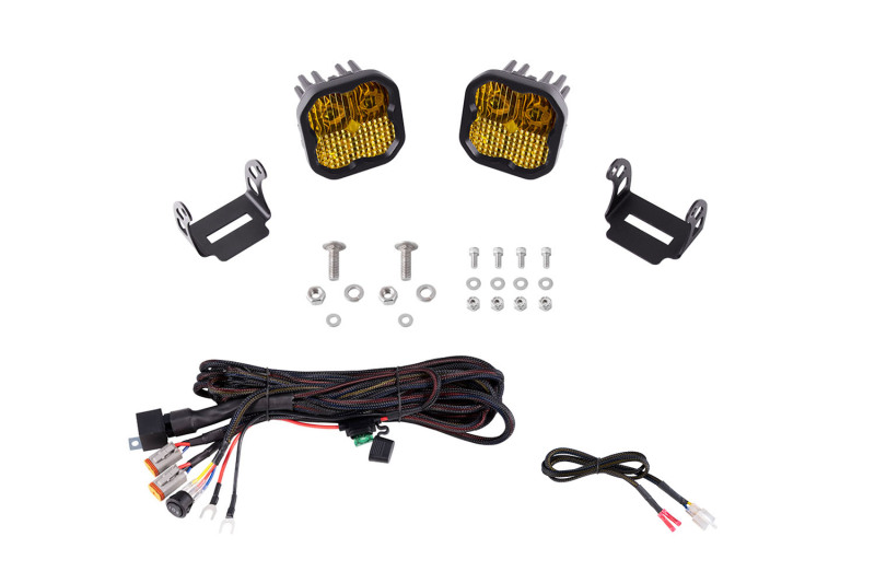 Diode Dynamics 21-22 Ford F-150 SSC2 Stage Series Backlit Ditch Light Kit - Sport Yellow Combo - Image 6