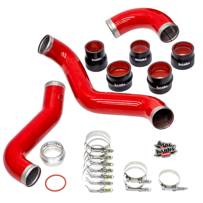 Banks Power 17-19 Chevy/GMC 2500HD/3500HD Diesel 6.6L Boost Tube Upgrade Kit - Red - Image 9