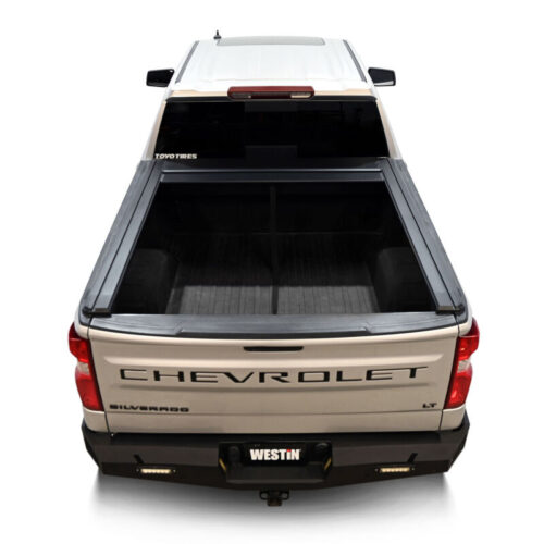 Westin 19-26 GM Silverado/Sierra 1500 5ft 8in Bed Manual Retractable Tonneau Cover - Black - Image 9
