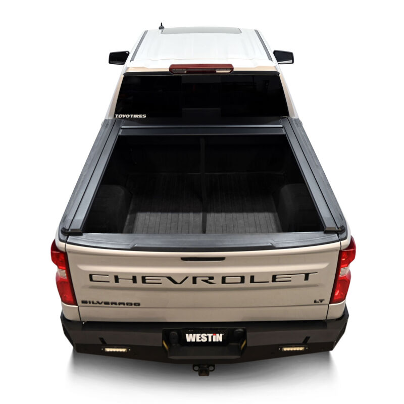 Westin 19-26 GM Silverado/Sierra 1500 5ft 8in Bed Manual Retractable Tonneau Cover - Black - Image 9