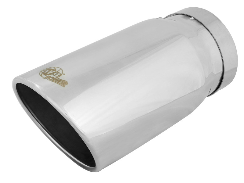 aFe Power Universal Bolt On Exhaust Tip Polished 5in Inlet x 6in Outlet x 12in Long - Image 3