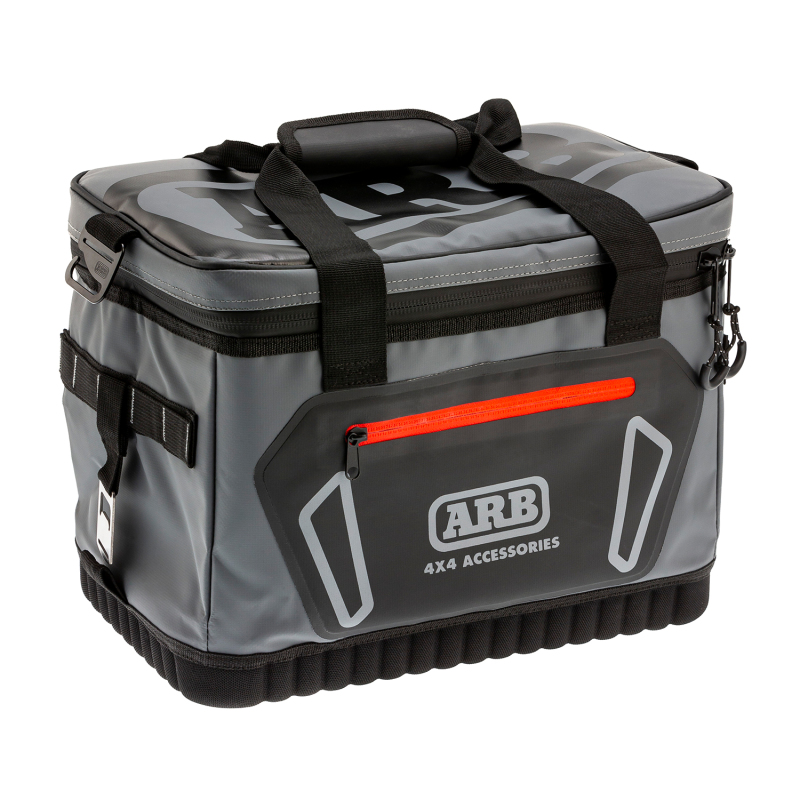 ARB Cooler Bag Charcoal w/ Red Highlights 15in L x 11in W x 9in H Holds 22 Cans - Image 2