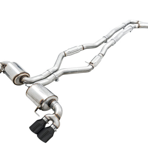AWE Tuning Touring Edition Exhaust - Quad Diamond Black Tips for 2019+ BMW M340i (G20) Resonated