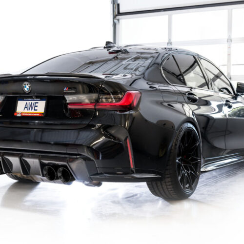AWE Tuning SwitchPath Cat-Back Exhaust for BMW G8X M3/M4 - Diamond Black Tips - Image 4