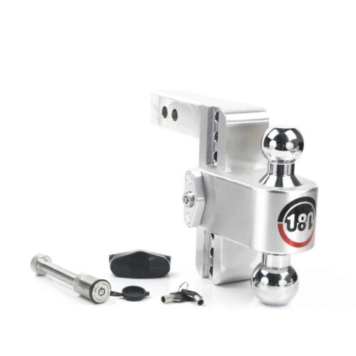 Weigh Safe 180 Hitch 6in Drop Hitch & 2in Shank (10K/12.5K GTWR) w/WS05 - Aluminum