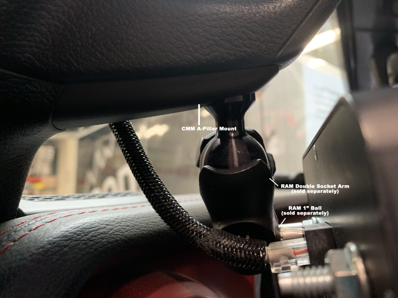 sPOD CMM JL A-Pillar 1in Ball Mount - Image 3