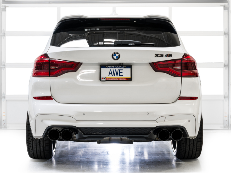 AWE Tuning SwitchPath Axle-Back Exhaust - Diamond Black Tips for 20-25 BMW X3 M/M Comp (F97) AWD - Image 2