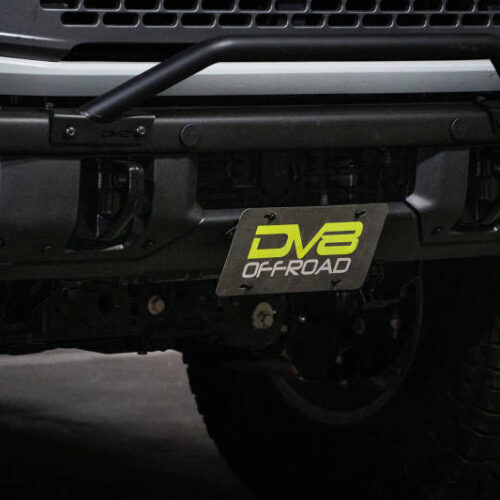 DV8 Offroad 21-22 Ford Bronco Factory Front Bumper License Relocation Bracket - Front - Image 6