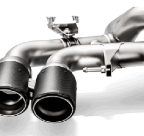 Akrapovic for 18+ BMW M5 (F90) Evolution Tail Pipe Set (Carbon) w/ Red/White Akrapovic Logo
