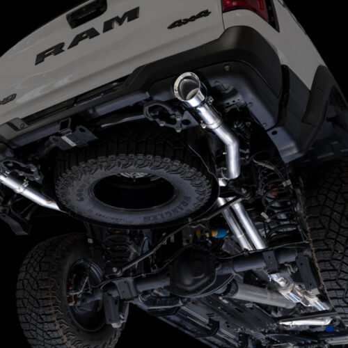 Alternative view of AWE Tuning Cat-Back Exhaust - Chrome Silver Tips for 2025+ RAM 1500 RHO 3.0 I6 TT 0FG Dual Rear Exit