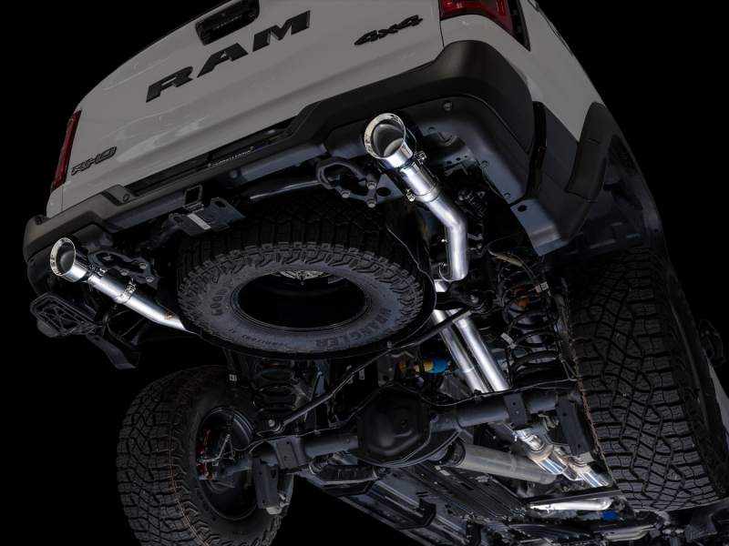 AWE Tuning Cat-Back Exhaust - Chrome Silver Tips for 2025+ RAM 1500 RHO 3.0 I6 TT 0FG Dual Rear Exit - Image 2