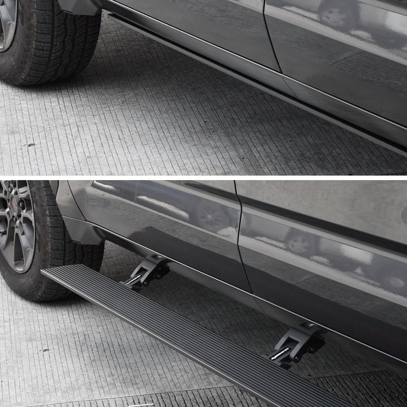 Go Rhino 22-23 Toyota Tundra CrewMax Cab 4dr E-BOARD E1 Electric Running Board Kit - Tex. Blk - Image 3