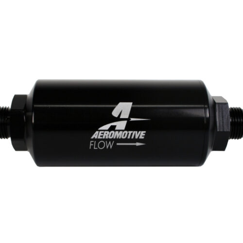 Aeromotive In-Line Filter - (AN -8 Male) 40 Micron Stainless Mesh Element Bright Dip Black Finish - Image 4