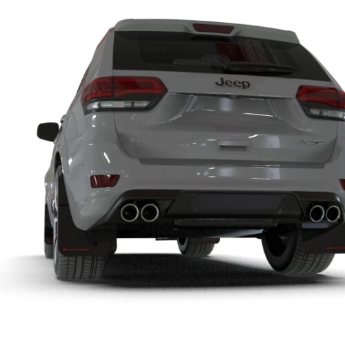 Rally Armor 18-22 Jeep Grand Cherokee SRT Trackhawk Black UR Mud Flap - Metallic Black Logo - Image 5