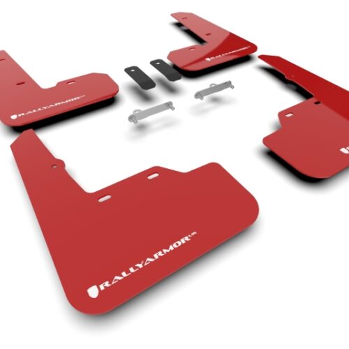Rally Armor 22-26 Subaru WRX Red UR Mud Flap w/White Logo