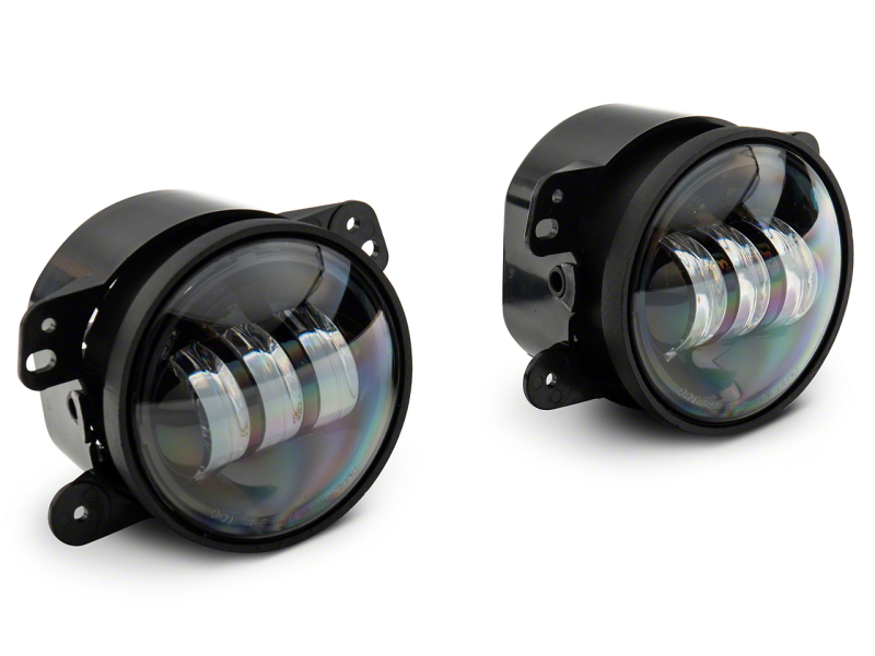 Raxiom for 2007-2023 Jeep Wrangler JK & JL Axial Series Tri-Bar LED Fog Lights- Amber