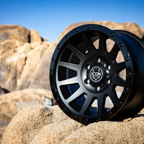 Alternative view of ICON Compression 17x8.5 5x5 -6mm Offset 4.5in BS 71.5mm Bore Double Black Wheel