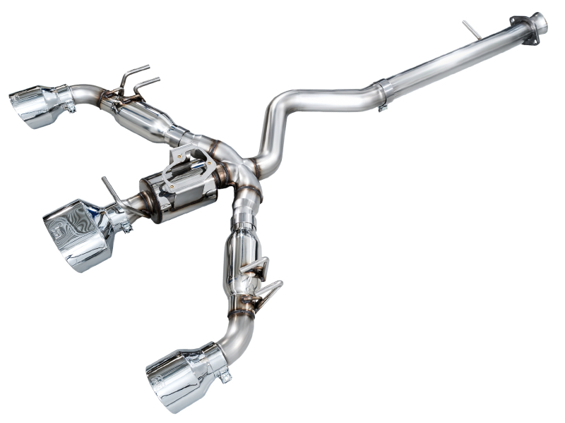 AWE Tuning Track Edition Cat-Back Exhaust - Chrome Silver Tips for 23-24 Toyota GR Corolla