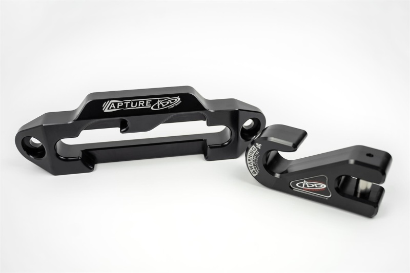 Addictive Desert Designs 1-5/16in Winch Fairlead Plate w/ Recessed Round End Hook - Black - Image 6