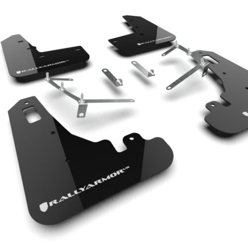 Rally Armor 22-26 Subaru BRZ / Toyota GR86 Black UR Mud Flap w/White Logo